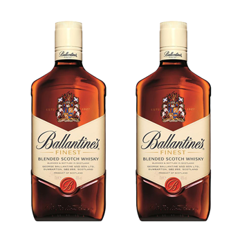Ballantines Finest Scotch Whiskey 1000ML Bundle of 2