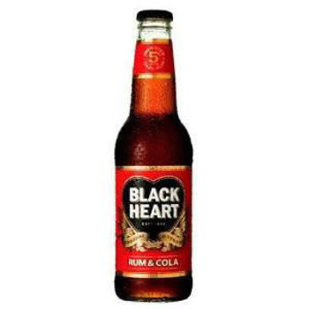 Picture of BLACKHEART RUM COLA 330ML BOTTLES 12 PACK