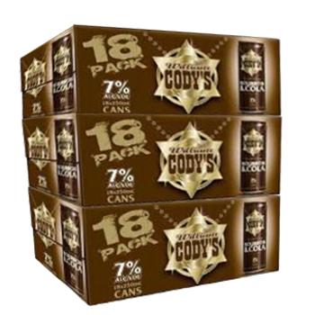 Cody's & Cola 7% 18 Pack Cans 250ml - Bundle of 3