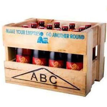 Picture of LION RED WOODEN CRATE 12PK 745ML BOTTLES