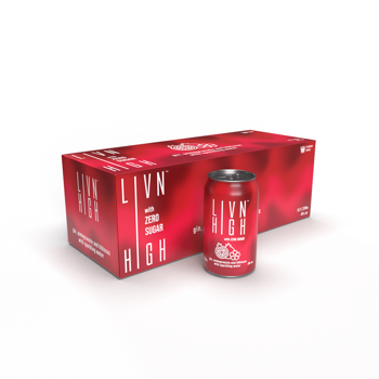 Picture of LIVNHIGH Gin and Pomegranate & Hibiscus 330ML 10PK CAN