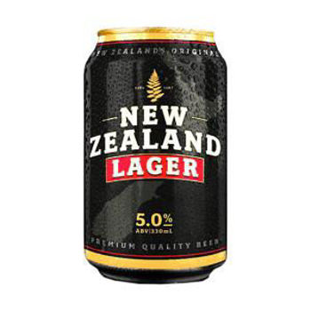 Picture of NZ LAGER 5% 18PK 330ML CANS