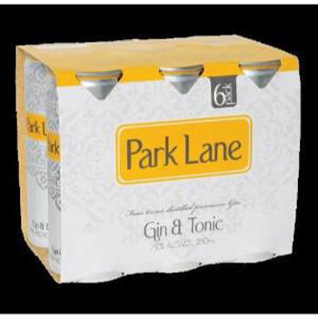 Picture of PARK LANE GIN &amp; TONIC 250ML CANS 24 PACK