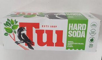 Picture of TUI HARD SODA VODKA FEIJOA/APPLE & SODA 5% 10PK CAN