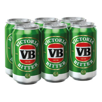 Picture of VICTORIA BITTER 4X6PK 375ML (24PK) CANS
