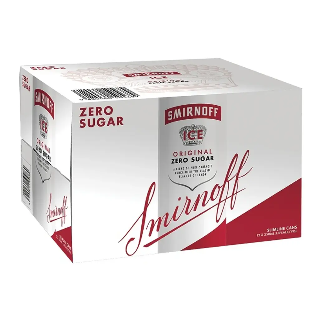 Smirnoff Zero Sugar 5% Cans 10 pk 