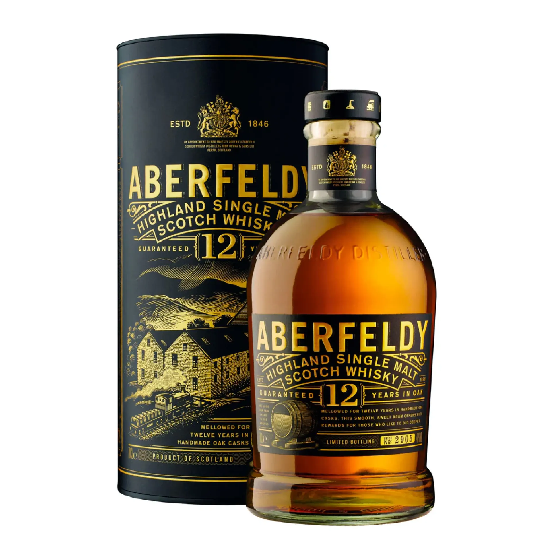 Aberfeldy 12 Year Old Single Malt Scotch Whisky 750ml *