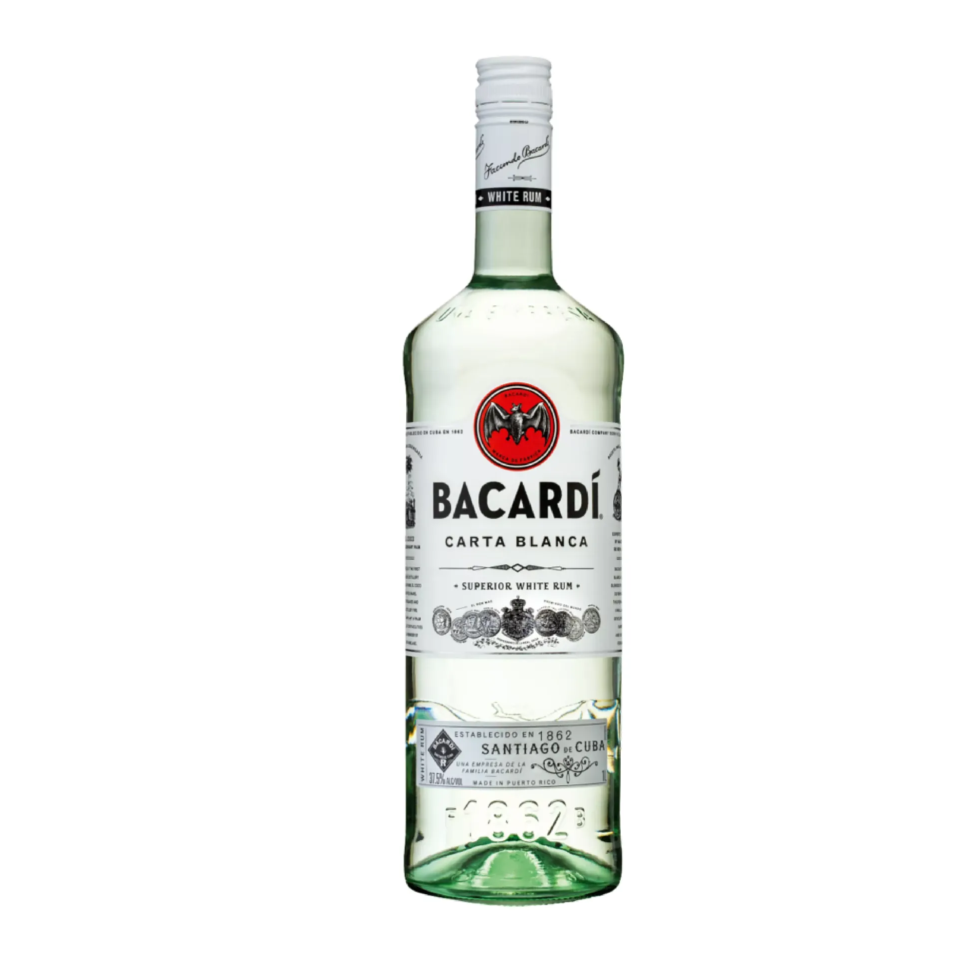 Bacardi White Rum Carta Blanca 980ML 37.5% *