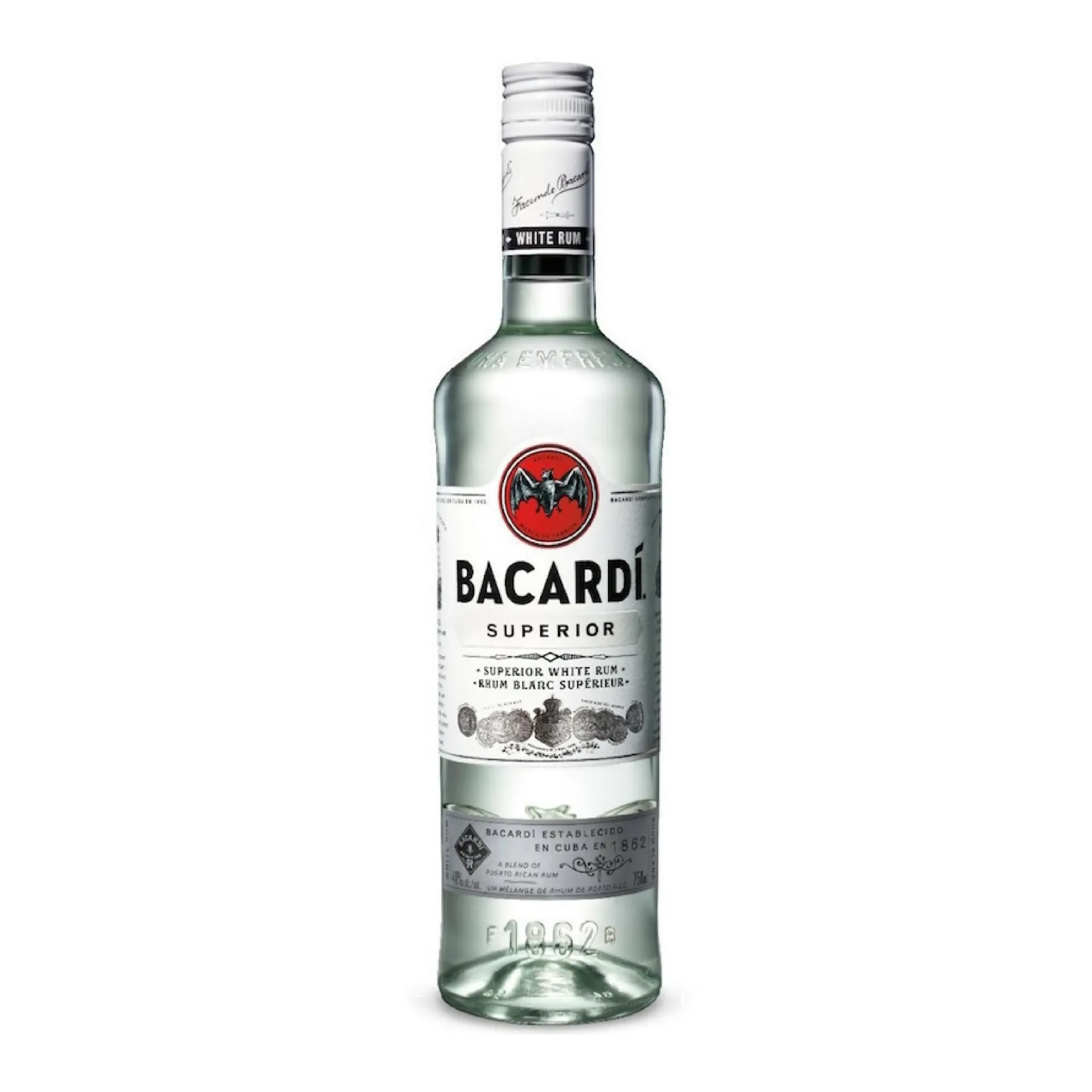 Bacardi White Rum Superior Carta Blanca 1L *