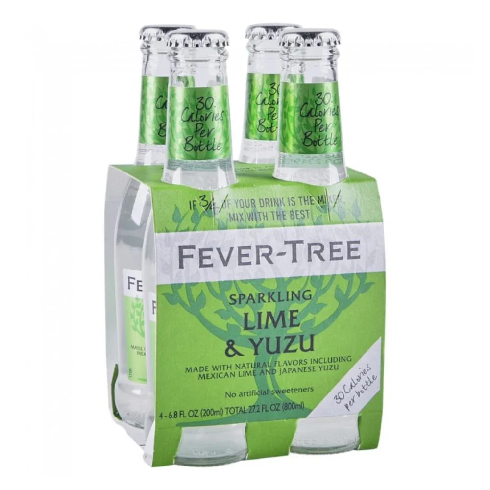 Fever Tree Lime & Yuzu Soda 24x200ML Bottles