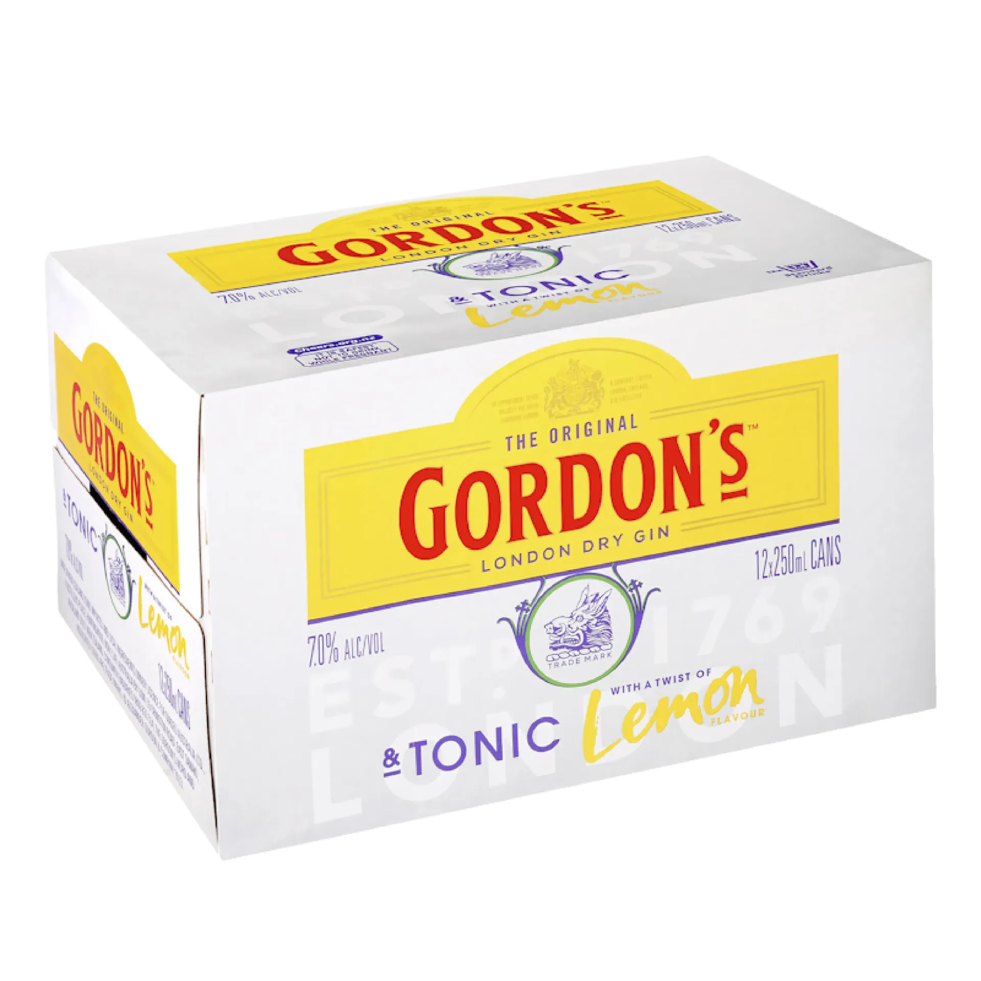 Gordons Gin and Tonic 7% 250ML Can 12Pk