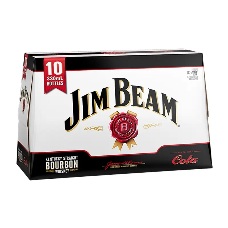 Jim Beam 10pk Bottles 330ml
