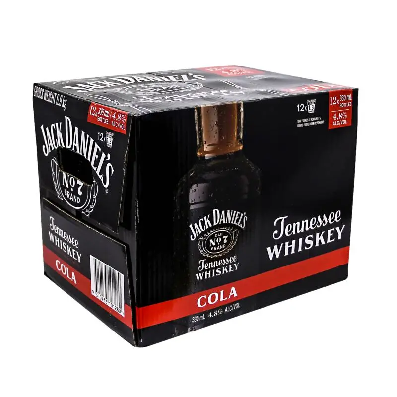 Jack Daniels 12pk Bottles 330ml 