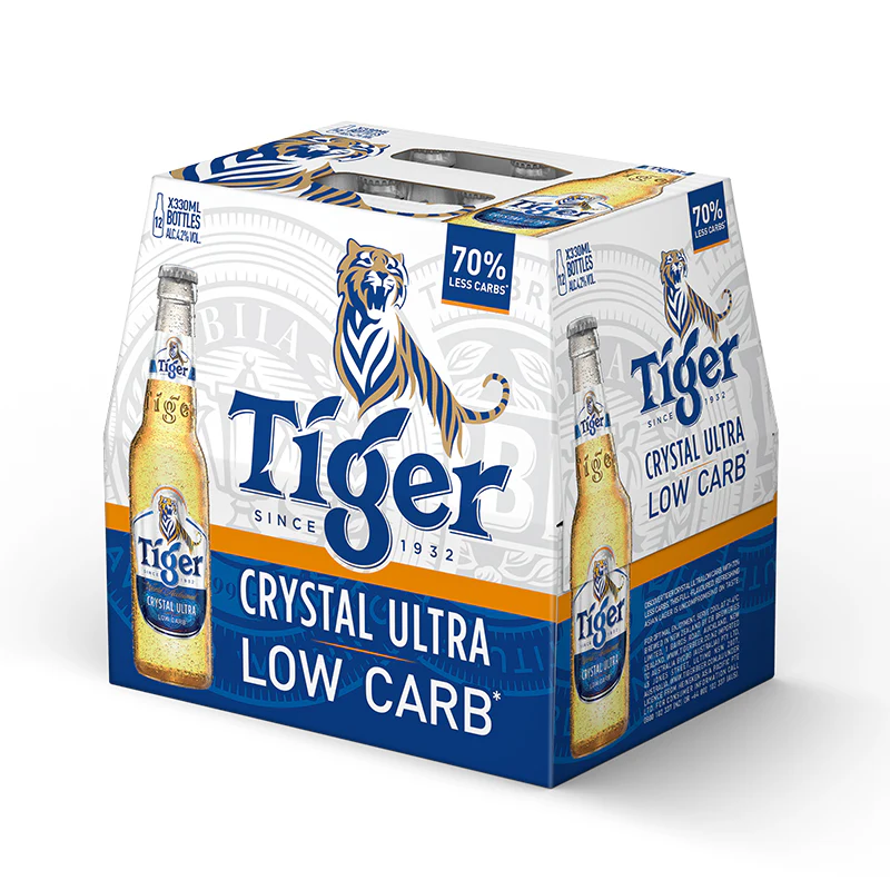 Tiger Crystal Ultra Beer 12 x 330ml