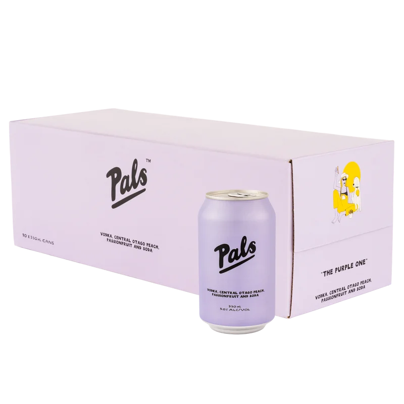 Pals Peach & Passionfruit Soda 10pk Can 330ml