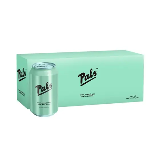Pals Vodka Peach & Passionfruit Soda 10pk Can 330ml