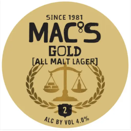 Mac's Gold 50L Keg