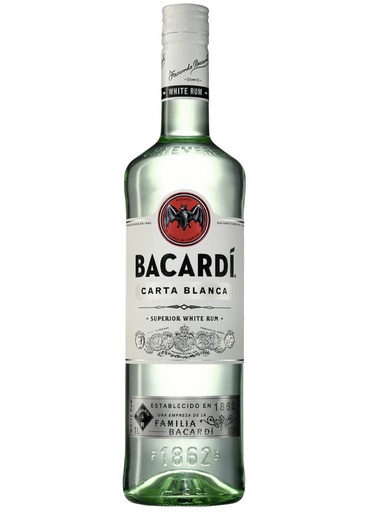 Bacardi White Rum 1 Litre