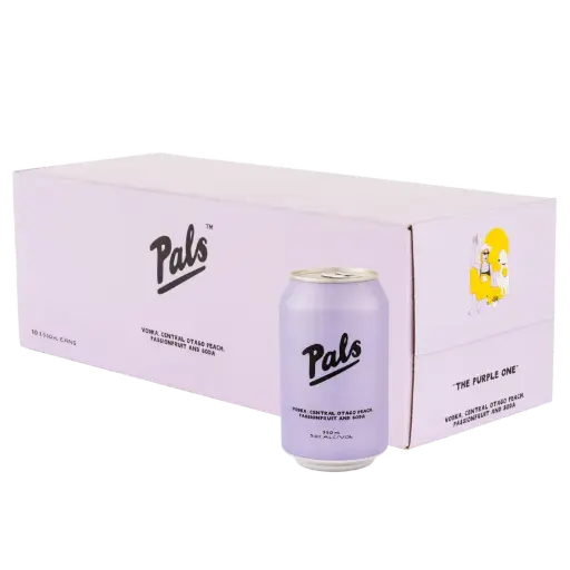 Pals Peach & Passionfruit Soda 10pk Can 330ml